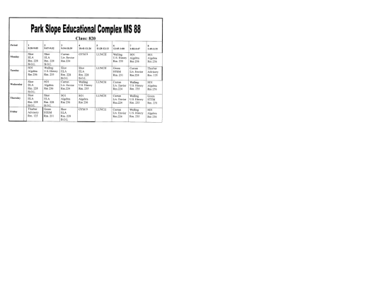 820-schedule screenshot