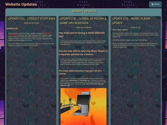 updates screenshot