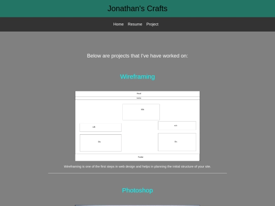 portfolio/projects screenshot