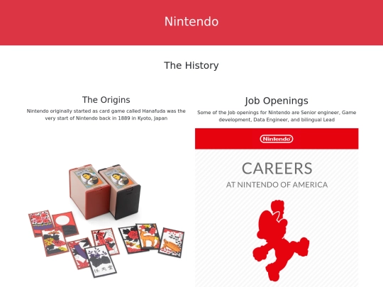 web design/1-html/Nintendo screenshot