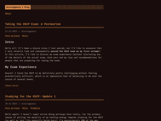 posts screenshot