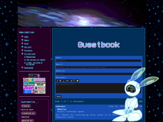guestbook screenshot