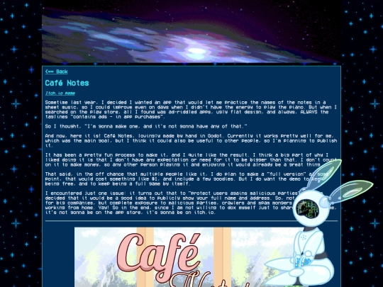 projects/cafenotes screenshot