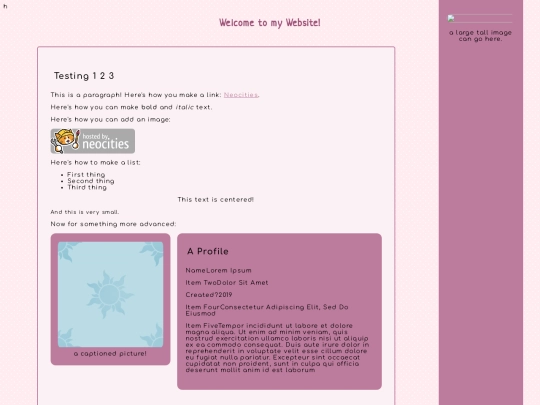 test screenshot