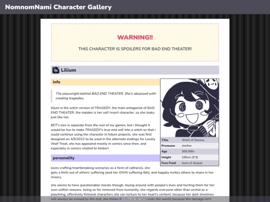 characters/lilium screenshot