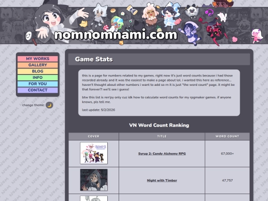 games/stats screenshot