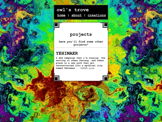 projects screenshot