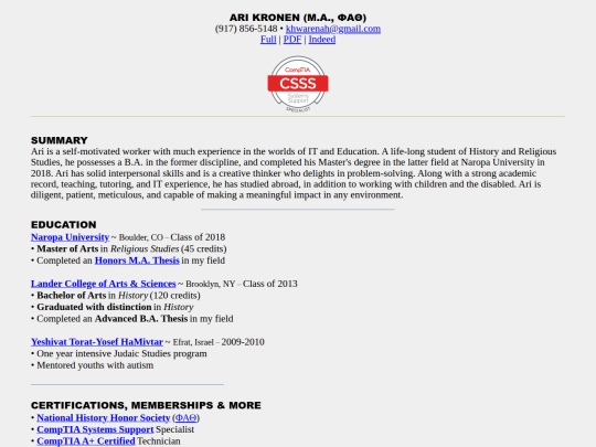index screenshot