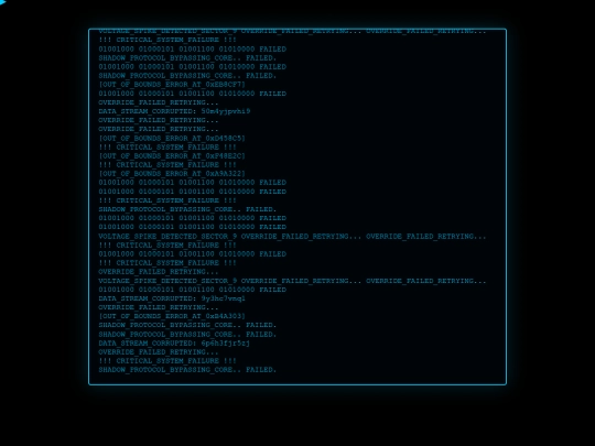 console screenshot