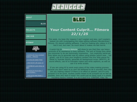blog screenshot