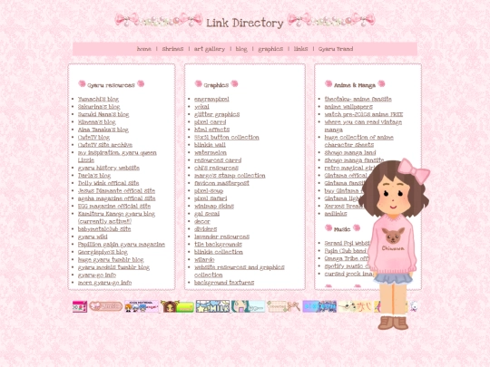 links screenshot