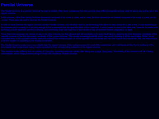 Parallel_Universe screenshot