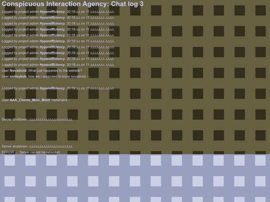 conspicuousinteractionagencychatlogs/3 screenshot