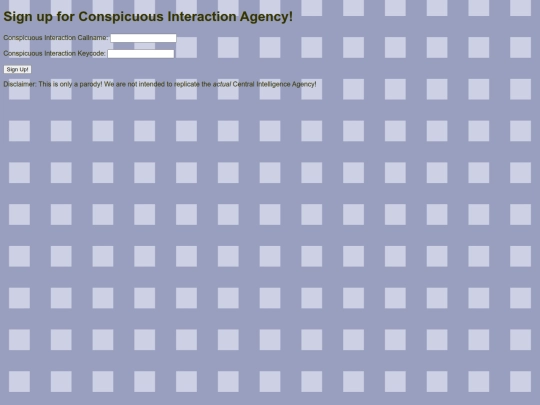 conspicuousinteractionagencysignup screenshot
