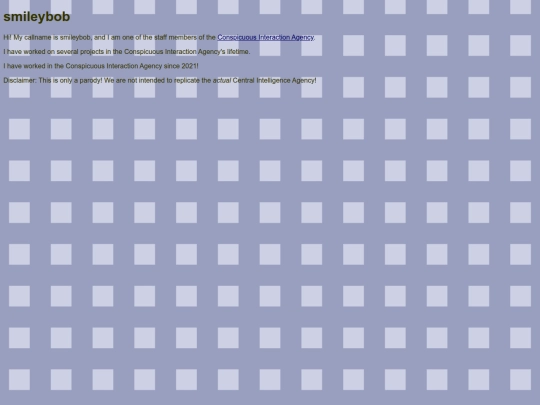 conspicuousinteractionagencysmileybob screenshot