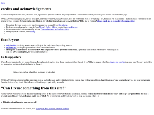 html/credits screenshot