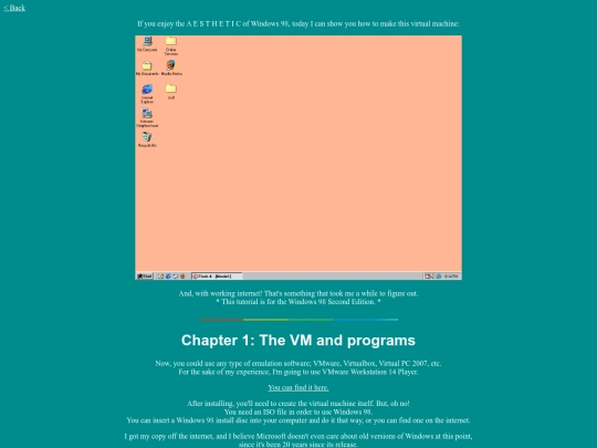 junk/win98vm screenshot