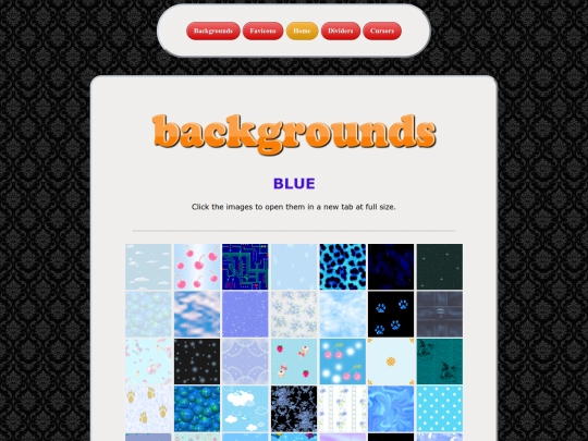 backgrounds/blue/menu screenshot