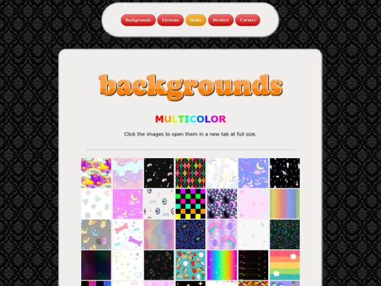 backgrounds/multicolor/menu screenshot