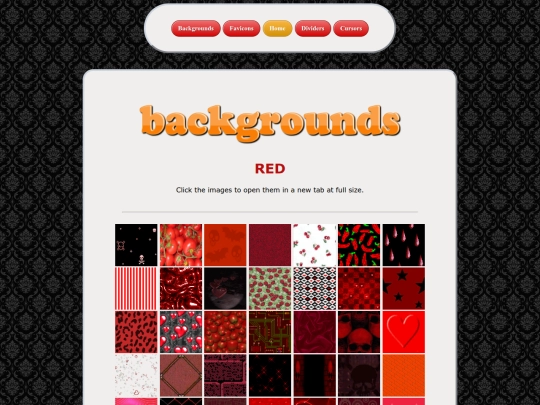 backgrounds/red/menu screenshot