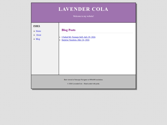 blogposts/bloghome screenshot