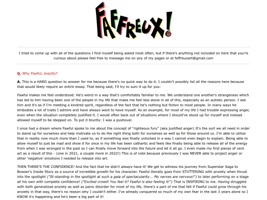 faq screenshot