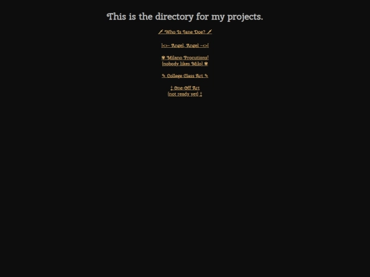 projects screenshot