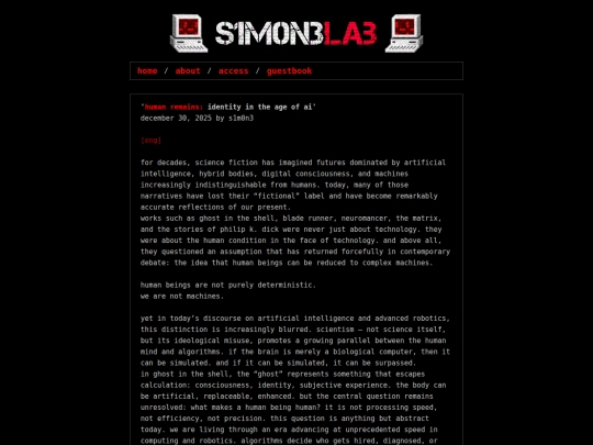 human screenshot