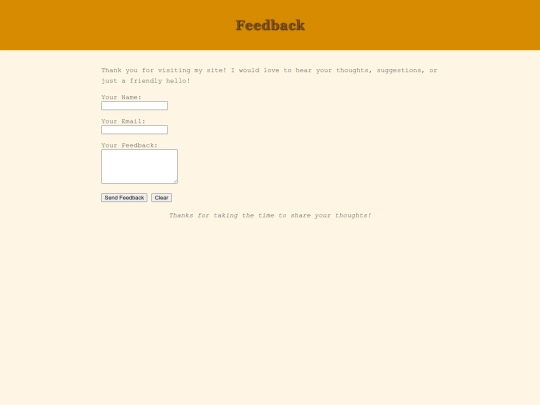feedback screenshot