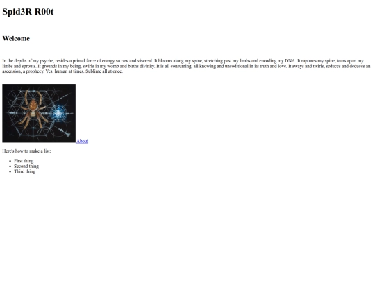 welcome page/welcome screenshot