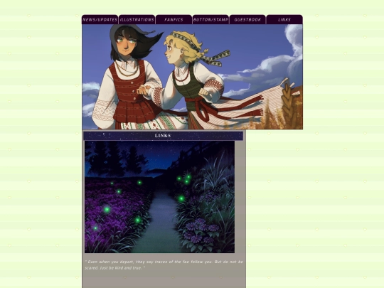links screenshot