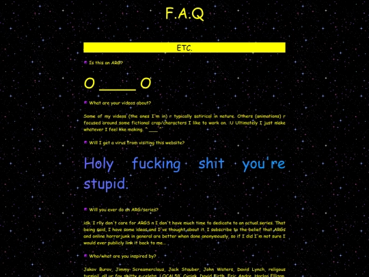 questions screenshot
