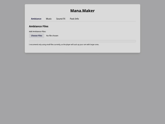 Pages/Mana.Maker/app screenshot
