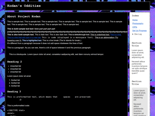 index screenshot