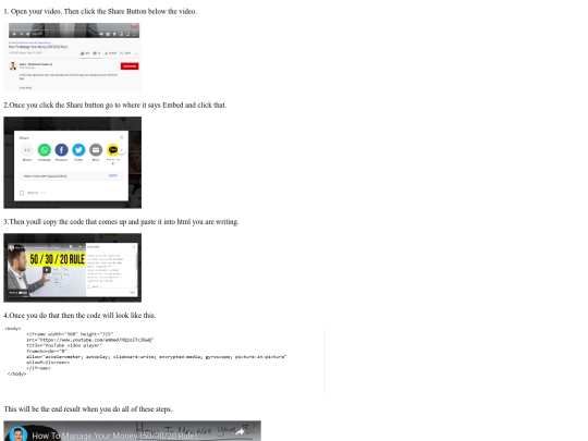 Video Embedding screenshot