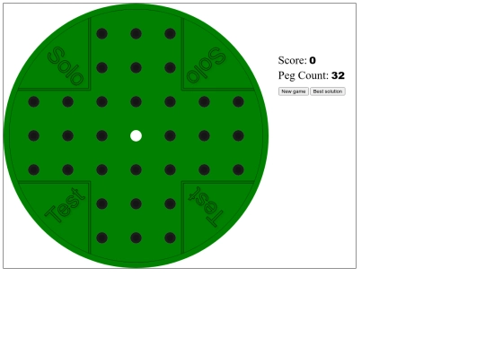 pegSolitaire2/soloTest screenshot
