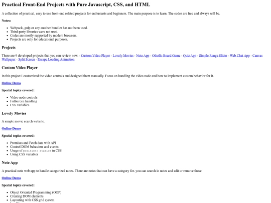 practicalprojects screenshot