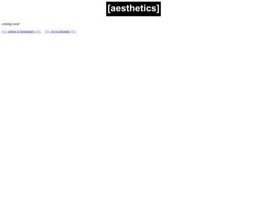 aesthetics screenshot