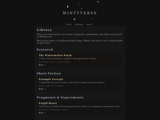 library screenshot