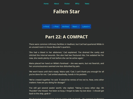 Fiction/Fallen Star/Part Twenty-Two screenshot