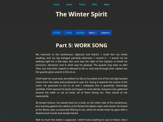 Fiction/The Winter Spirit/Part Five screenshot