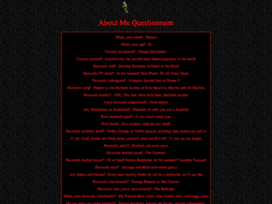 aboutquestions screenshot