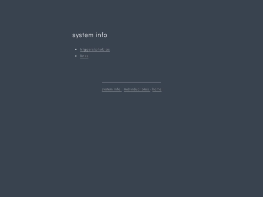 info screenshot