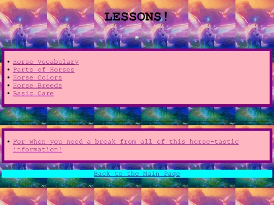 lessons screenshot