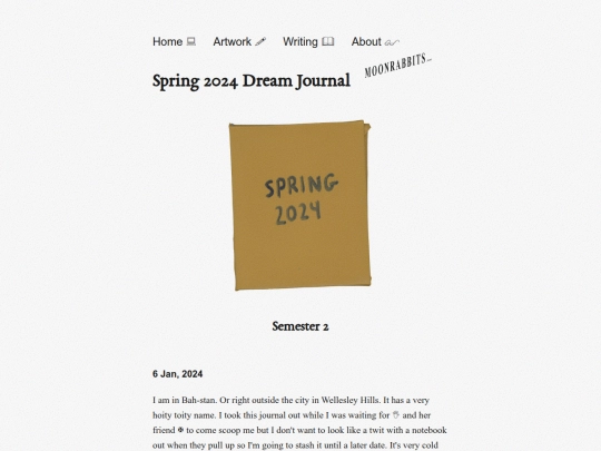posts/2024.01.06-Dream-Journal screenshot