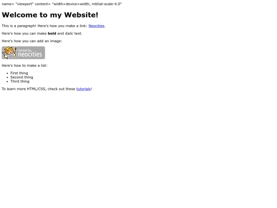 index screenshot