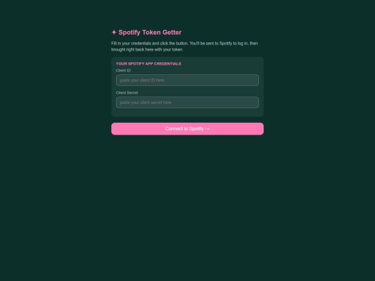 get-spotify-token screenshot