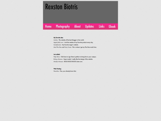 links screenshot