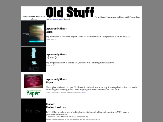Music/oldstuff screenshot