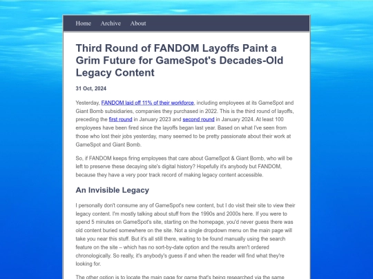 blog/posts/2024-10-31-FANDOM-Layoffs-Reveal-GameSpot-Faltering screenshot